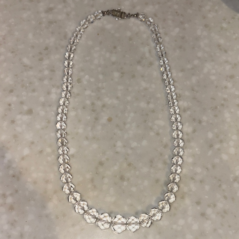 Elegant Clear Crystal Necklace